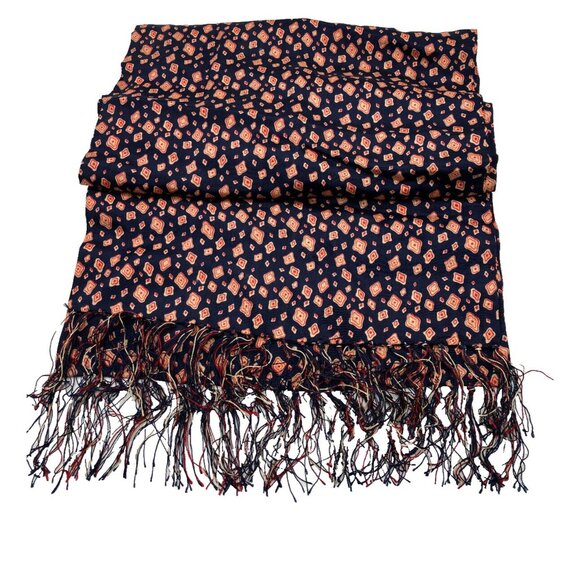 Vintage 20s 30s Lord Taylor Man's Shop Silk Scarf Deco Print Mens